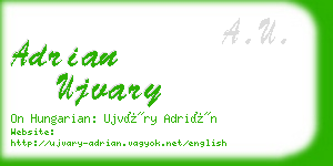 adrian ujvary business card